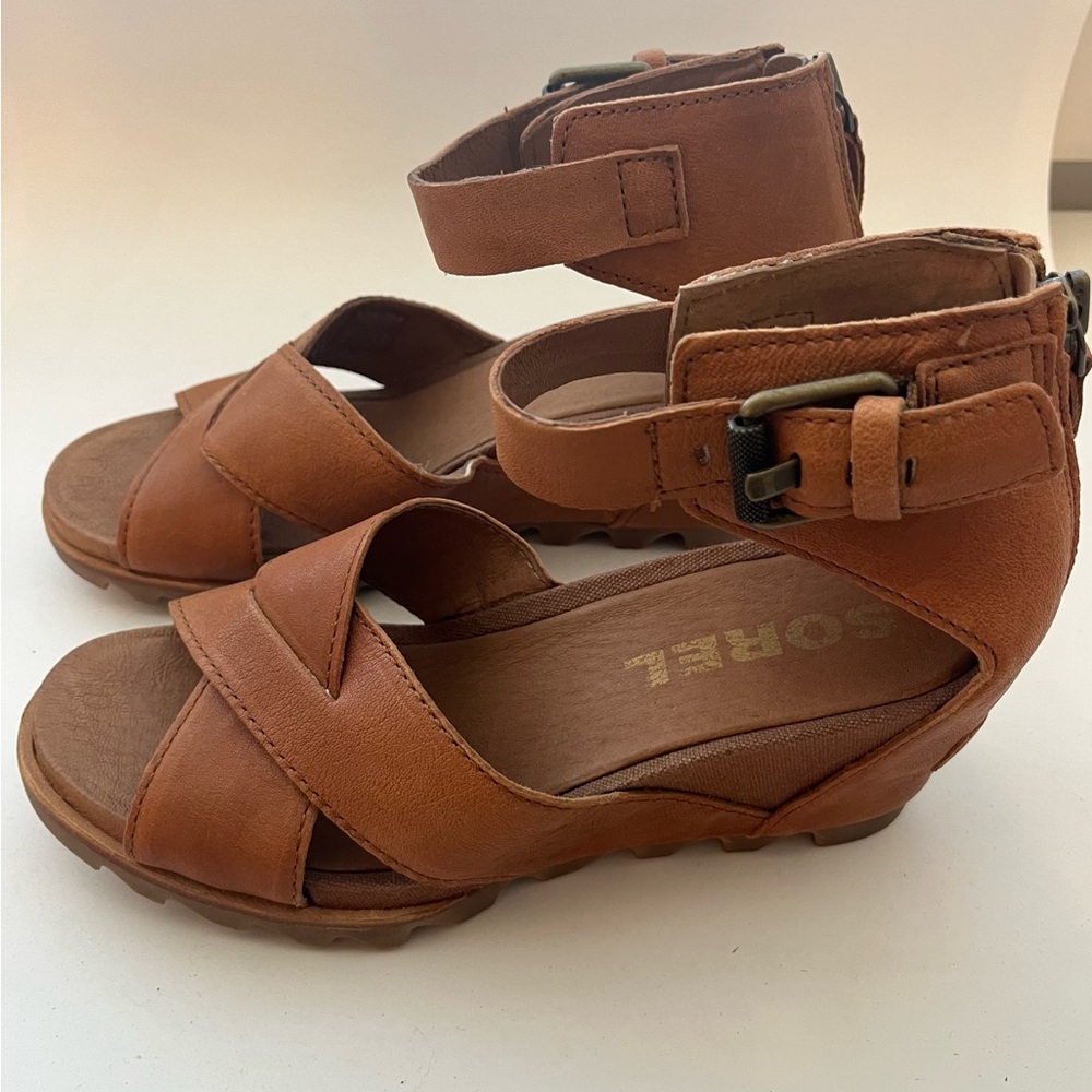 Sorel wedge gladiator sandals, size 8.5